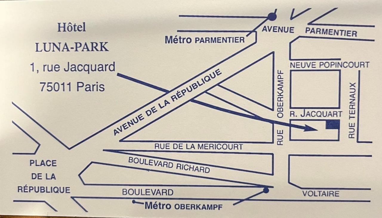 Hotel Luna Park Paris Exteriör bild